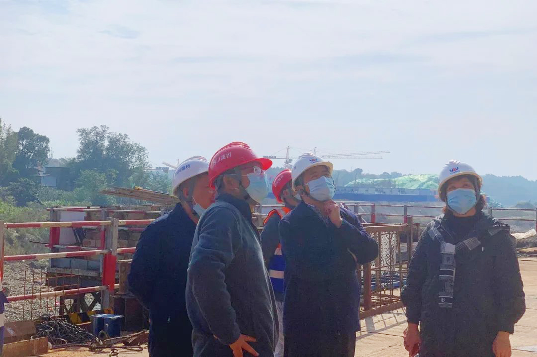 公司黨委副書記、董事、總經(jīng)理杜江林到成金簡快速路項(xiàng)目檢查指導(dǎo)工作